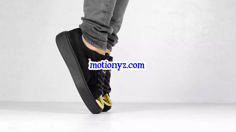 Puma Fenty Rihanna Creeper Low Black Golden